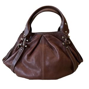 Barr + Barr Brown Leather Handbag Satchel Purse